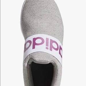 Kids Adidas K Lite Racer Adapt Dovegrey/White Running Shoes